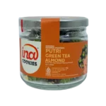 Jual Kukis Green Tea Almond Ukuran Jar - Camilan Lezat dan Sehat dari Ina Cookies