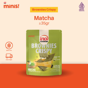 Ina Minis Gluten Free Brownies Crispy Matcha by Ina Cookies